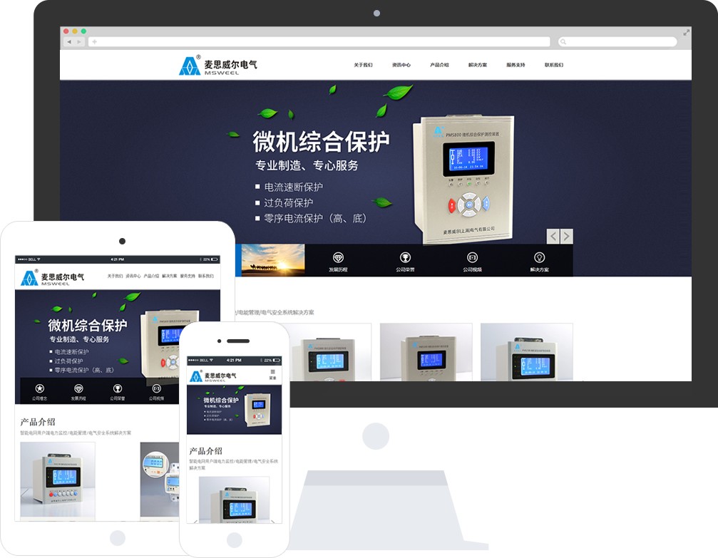 麦思威尔（上海）电气有限公司官网全新改版！